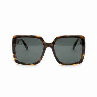 Lunette de soleil CARRÉE EN ACÉTATE ÉCAILLE – UV400 • nylon gris foncé