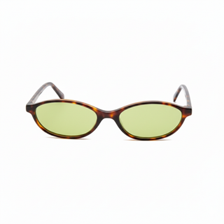 Lunette de soleil OVALE EN ACÉTATE ÉCAILLE – UV400 • polarisés vert clair