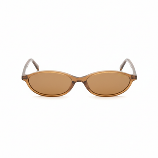 Lunette de soleil OVALE EN ACÉTATE AMBRÉ – UV400 • brun ambré polarisés