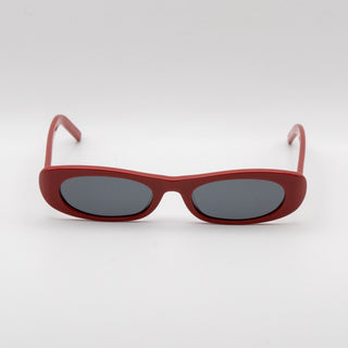 Lunettes de soleil OVALE EN ACÉTATE ROUGE – polarisées • mixte
