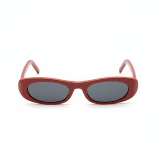 Lunettes de soleil OVALE EN ACÉTATE ROUGE – polarisées • mixte