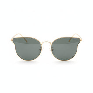 Lunettes de soleil RONDE EN MÉTAL DORÉ – UV400