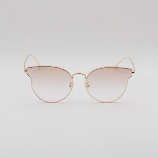 Lunettes de soleil RONDE EN MÉTAL DORÉ – UV400