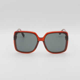 Lunette de soleil CARRÉE EN ACÉTATE ROUGE nylon gris