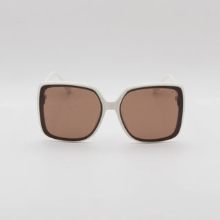 Lunette de soleil CARRÉE EN ACÉTATE BLANC